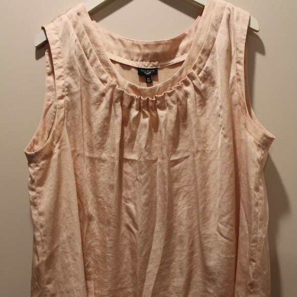 Talbots Dusty Pink Sleeveless Shell - Sz 2X - Picture 1 of 3